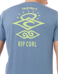 Search Icon T-Shirt in Bluefin