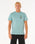 The Rip Curl Mens Search Icon T-Shirt in Blue Lagoon