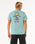 The Rip Curl Mens Search Icon T-Shirt in Blue Lagoon