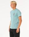 The Rip Curl Mens Search Icon T-Shirt in Blue Lagoon