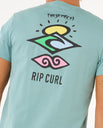 The Rip Curl Mens Search Icon T-Shirt in Blue Lagoon