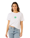The Rip Curl Womens Icons Of Surf T-Shirt in Optical White