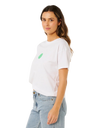 The Rip Curl Womens Icons Of Surf T-Shirt in Optical White