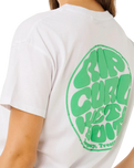 The Rip Curl Womens Icons Of Surf T-Shirt in Optical White