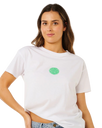 The Rip Curl Womens Icons Of Surf T-Shirt in Optical White