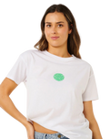 The Rip Curl Womens Icons Of Surf T-Shirt in Optical White