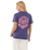 The Rip Curl Womens Icons Of Surf T-Shirt in Moonlight Blue