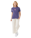 The Rip Curl Womens Icons Of Surf T-Shirt in Moonlight Blue