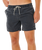Offset Washed Volley Shorts in Black