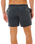 Offset Washed Volley Shorts in Black