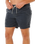 Offset Washed Volley Shorts in Black
