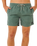 Offset Washed Volley Shorts in Moss