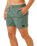Offset Washed Volley Shorts in Moss