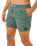 Offset Washed Volley Shorts in Moss
