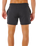 Streamline Offset Volley Shorts in Black