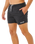 Streamline Offset Volley Shorts in Black