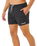 Streamline Offset Volley Shorts in Black