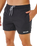 Streamline Offset Volley Shorts in Black