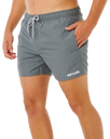 Streamline Offset Volley Shorts in Moss