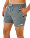 Streamline Offset Volley Shorts in Moss