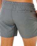Streamline Offset Volley Shorts in Moss
