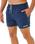 Streamline Offset Volley Shorts in Dark Navy