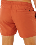 Streamline Offset Volley Shorts in Baked Clay
