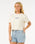 The Rip Curl Womens Sun & Sea Crop T-Shirt in Bone
