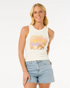 The Rip Curl Womens La Paloma Vest in Bone