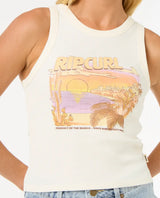 The Rip Curl Womens La Paloma Vest in Bone