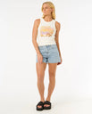 The Rip Curl Womens La Paloma Vest in Bone