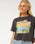 The Rip Curl Womens La Paloma Crop T-Shirt in Washed Black