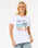 The Rip Curl Womens Crystal Standard T-Shirt in White