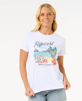 The Rip Curl Womens Crystal Standard T-Shirt in White