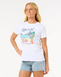 The Rip Curl Womens Crystal Standard T-Shirt in White