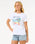 The Rip Curl Womens Crystal Standard T-Shirt in White
