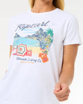 The Rip Curl Womens Crystal Standard T-Shirt in White