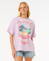 The Rip Curl Womens Cove Heritage T-Shirt in Lilac