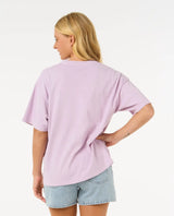 The Rip Curl Womens Cove Heritage T-Shirt in Lilac