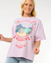 The Rip Curl Womens Cove Heritage T-Shirt in Lilac