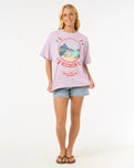 The Rip Curl Womens Cove Heritage T-Shirt in Lilac