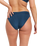 Modern Rib Full Coverage Bikini Bottoms in Dark Blue