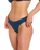 Modern Rib Full Coverage Bikini Bottoms in Dark Blue