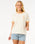 The Rip Curl Womens San Carlos Ringer T-Shirt in Bone