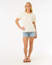 The Rip Curl Womens San Carlos Ringer T-Shirt in Bone