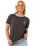 The Rip Curl Womens San Carlos Ringer T-Shirt in Washed Black