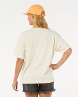 The Rip Curl Womens Luna Heritage T-Shirt in Bone