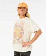 The Rip Curl Womens Luna Heritage T-Shirt in Bone