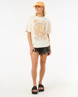 The Rip Curl Womens Luna Heritage T-Shirt in Bone