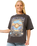 The Rip Curl Womens Luna Heritage T-Shirt in Washed Black